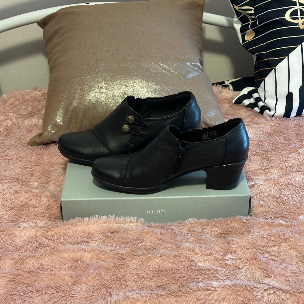 Black Two button Booties